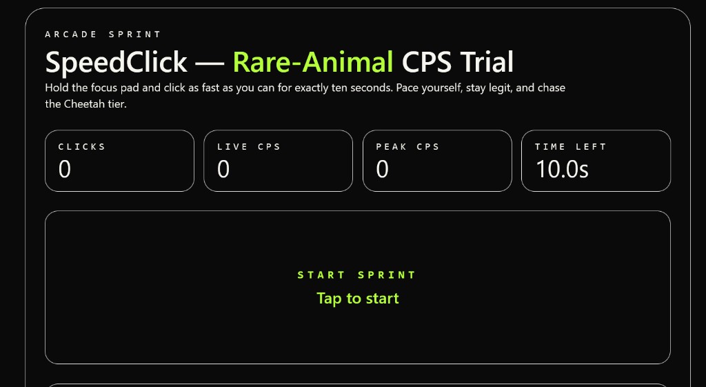Visual preview for Relay: SpeedClick and the ten-second honesty window